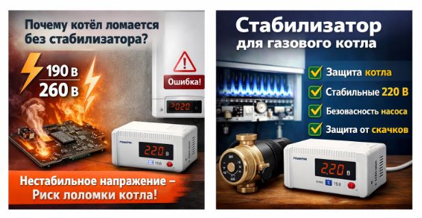 Почему газовый котёл ломается без стабилизатора и как правильно выбрать стабилизатор напряжения