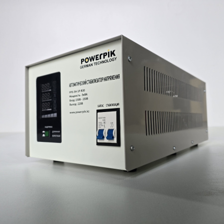 Купить Стабилизатор напряжения PowerPik PPC-5H-1P-R30 (5 кВА, однофазный) в интернет магазине L4.kz за 83 000 тг. с доставкой по Алматы и Казахстану