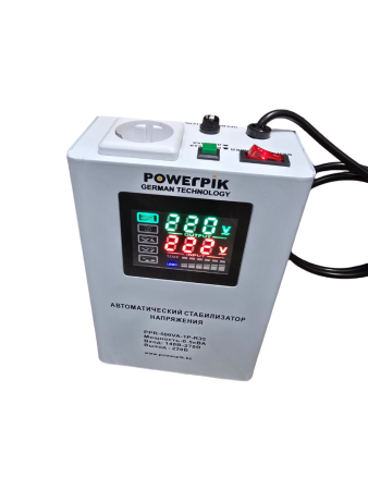 Купить Автоматический стабилизатор напряжения PowerPik PPR-500ВА-1P-R35 (500VA) в интернет магазине L4.kz за 17 000 тг. с доставкой по Алматы и Казахстану
