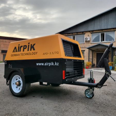 Купить Дизельный винтовой компрессор AirPIK APD-3.5/7Q (QUANCHAI), 3.5 м³/мин, 23 кВт в интернет магазине L4.kz за 3 895 000 тг. с доставкой по Алматы и Казахстану