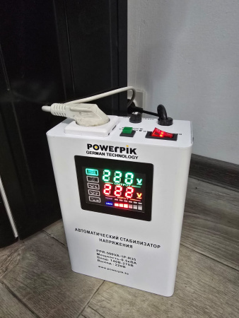 Купить Автоматический стабилизатор напряжения PowerPik PPR-500ВА-1P-R35 (500VA) в интернет магазине L4.kz за 17 000 тг. с доставкой по Алматы и Казахстану