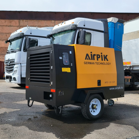 Купить Дизельный винтовой компрессор AirPIK APD-10/10Y (YUCHAI), 10 м³/мин, 88 кВт в интернет магазине L4.kz за 8 589 000 тг. с доставкой по Алматы и Казахстану