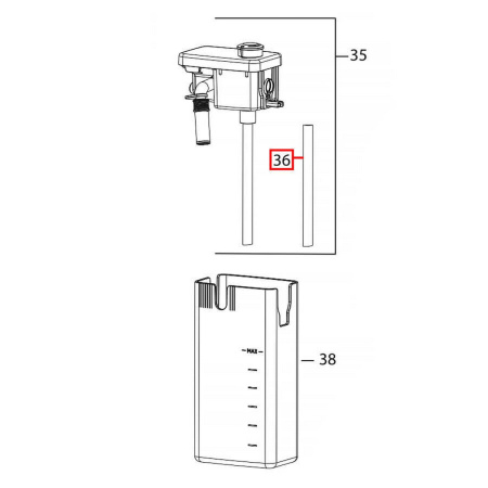 Купить Трубка для забора молока для кофемашин DeLonghi 5332131100 (5332100800) в интернет магазине L4.kz за 7 500 тг. с доставкой по Алматы и Казахстану
