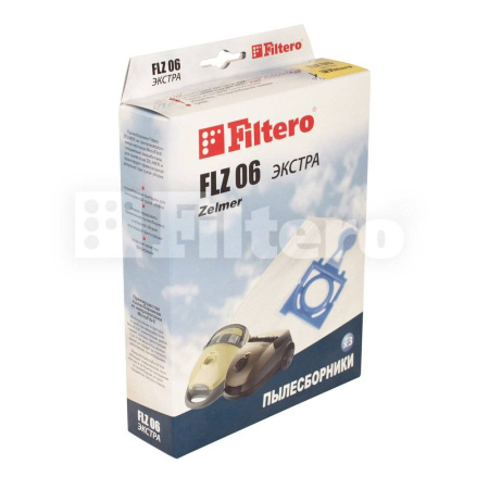 Купить Мешки-пылесборники Filtero FLZ 06 ЭКСТРА, синтетические, 3 штуки в упаковке в интернет магазине L4.kz