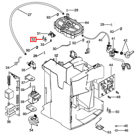 Купить Микровыключатель дозатора V4NST9C2UL для кофемашин DeLonghi 5132104100 в интернет магазине L4.kz за 12 500 тг. с доставкой по Алматы и Казахстану