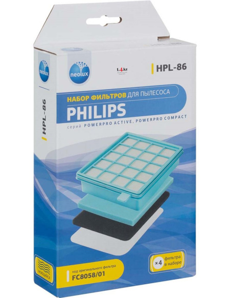 Купить Набор фильтров HPL-86 моющийся для пылесосов Philips PowerPro в интернет магазине L4.kz