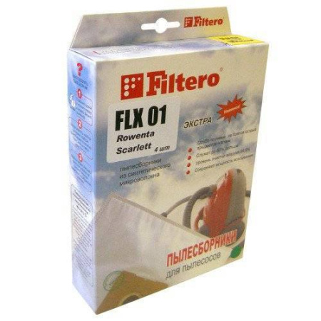 Купить Мешки пылесборники Filtero FLX 01 Экстра (4 шт.) в интернет магазине L4.kz